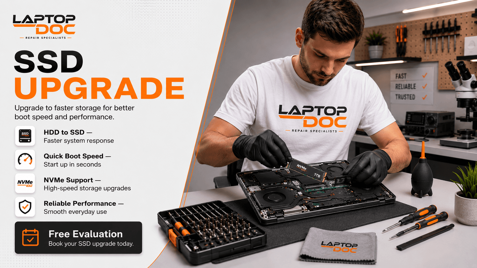 SSD Upgrade by LaptopDoc in Chandigarh Tricity